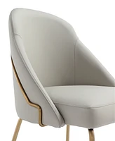 Manhattan Comfort 34.4" Faux Leather Gracie Dining Chair