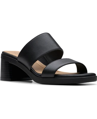 Clarks Collection Women's Jaylan Dusk Block Heel Sandals