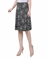 Ny Collection Petite Wide Waisted Knee Length Skirt
