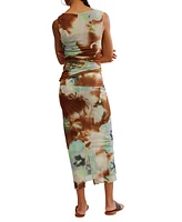 Free People Women's Sunset Mesh Maxi Skirt