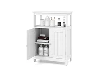 Slickblue Bathroom Floor Cabinet Freestanding Storage Organizer with Open Compartment