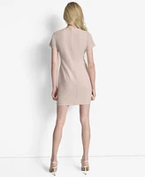 Dkny Women's Short-Sleeve Zip-Pocket Dress