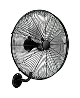 Mecale 20 Inch Wall Mount Fan with Aluminum Fan Blades, Industrial 3-Speed Oscillating Metal Wall Fan, Heavy Duty Wall Mount Fan for Shop, Commercial,