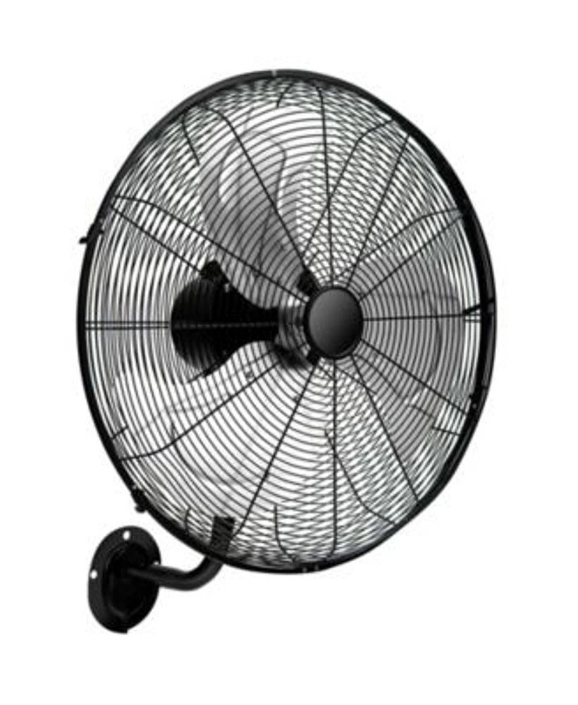 Mecale 20 Inch Wall Mount Fan With Aluminum Fan Blades Industrial 3 Speed Oscillating Metal Wall Fan Heavy Duty Wall Mount Fan For Shop Commercial Garage Warehouse Workshops Factory