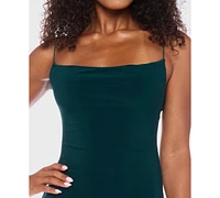 B Darlin Juniors' Sleeveless Square Neck Midi Dress