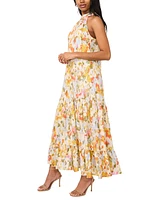 Msk Women's Sleeveless Halter Maxi Dress