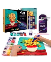 Wise Elk Okto Sensory Art 3D Painting "Sunflowers" – 11.8" x 15.7" Canvas Kit