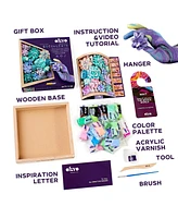 Wise Elk Okto Sensory Art 3D Woodcraft "Tenderness" – Succulent Craft Kit