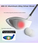 Gymax Women's 9 Pieces Complete Golf Club Set w/ 460cc Alloy Driver & Head Covers