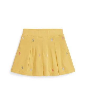 Polo Ralph Lauren Toddler and Little Girls Pony Pleated Mesh Skort