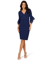 Adrianna Papell Women's 3/4-Sleeve Sheath Dress