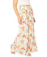 Roxy Juniors' Sunset Daze Printed Wide-Leg Pants