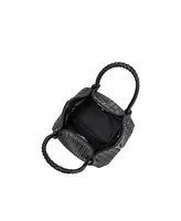 Melie Bianco Anahi Woven Medium Top Handle Bag