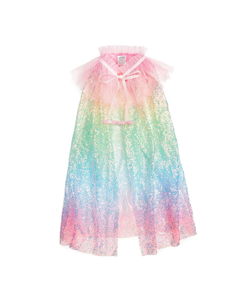 Sweet Wink Child Girl's Rainbow Sequin Cape