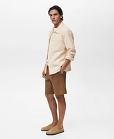 Mango Men's Structured Cotton Overshirt