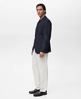 Mango Men's Virgin Wool Slim Fit Blazer