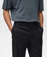 Mango Men's Cold Wool Slim-Fit Pants