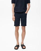 Mango Men's Slim-Fit Denim Bermuda Shorts