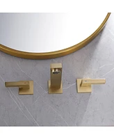 Greenspring Two-Handle Wall Mounted Bathroom Faucet