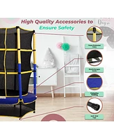 Plexalife 55" Kiddy Trampoline & Enclosure Set - Easy Assembly