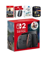 Nintendo Switch 2 + Mario Kart World Bundle with Zelda Breath of the Wild, Extra Joy-Cons