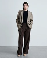 Mango Women's Double-Breasted Jacket