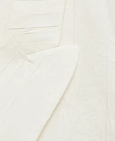 Mango Women's Wrinkled-Effect Suit Jacket