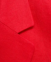 Mango Women's Double-Breasted Linen Suit Jacket