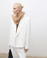 Mango Women's Oversized Double-Breasted Suit Jacket