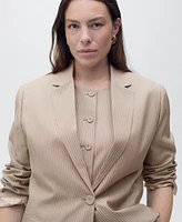 Mango Women's Lyocell Suit Jacket