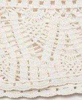 Mango Women's Crochet Mini Skirt
