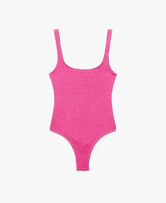 Mango Women's Textured Swimsuit