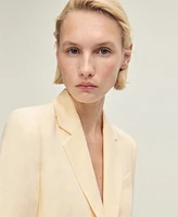Mango Women's Linen-Blend Suit Jacket