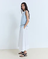 Mango Women's Striped Cotton Blouse