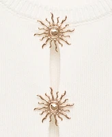 Mango Women's Jewel Buttons Knitted Top