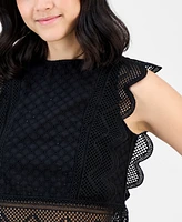 And Now This Women's Lace-Trim Scalloped Tank, Exclusively at Macy's