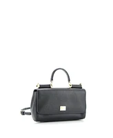 Pre-Owned Dolce & Gabbana Small East West Miss Sicily Bag Leather