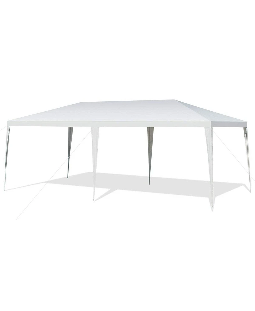 Outdoor Gazebo, Canopy with Sturdy Steel Frame, Easy Assembly Large Shelter for Sunshading, Lightweight and Easy Carriage Rain Shelter, Ideal for Pati