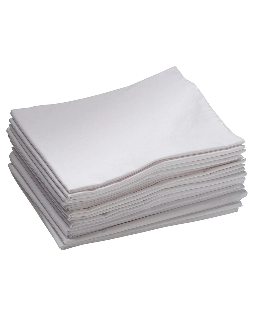 ECR4Kids Kids Cot Sheet Size, White, 12-Pack