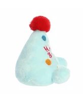 Aurora Mini Viva Party Hat Palm Pals Adorable Plush Toy Blue 4"