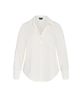 City Chic Plus Manor Road Shirt