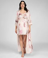 Seraphine Women's Maternity Woven Print Kimono