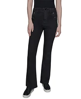 Karl Lagerfeld Paris Women's Sailor Flared-Leg Jeans
