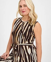 Sandra Darren Women's Sleeveless Tie-Waist Midi Dress