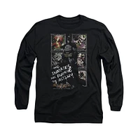 Batman Men's Arkham Asylum Running The Long Sleeve Adult Tee / T-Shirt