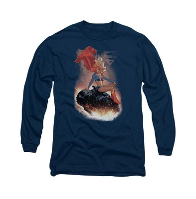 Superman Men's Ride It Out Long Sleeve Adult Tee / T-Shirt