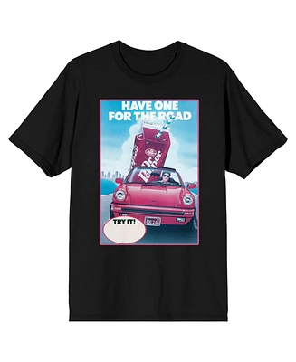 Dr. Pepper Men's Have One For The Road Black Short Sleeve Tee-Large