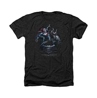 Batman V Superman Men's Team Up Adult Heather Tee / T-Shirt