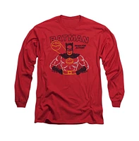 Batman Men's Ready For Action Long Sleeve Adult Tee / T-Shirt