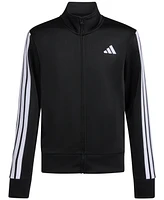 adidas Big Boys Long-Sleeve Full-Zip Essential Tricot Jacket